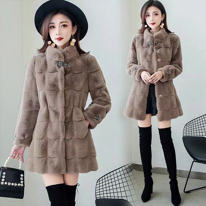 Winter Clothing Work - 2026 Women Faux Fur Coats Mid