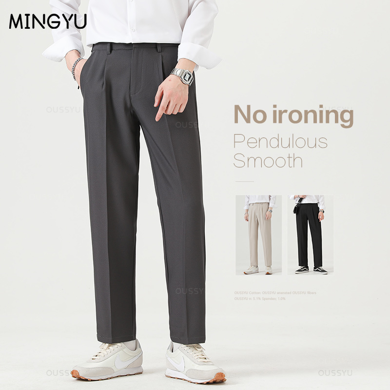 Winter Clothing Work - Brand Clothing Smooth Suit Pants Men