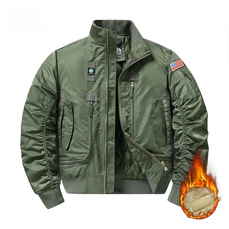 Winter Clothing Taiwan - Winter MA1 Men's Bomber Jacket Thicken