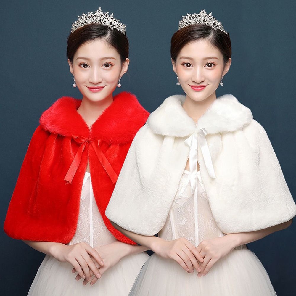Winter Clothing For Sale - White Womens Winter Thicken Plush Wrap