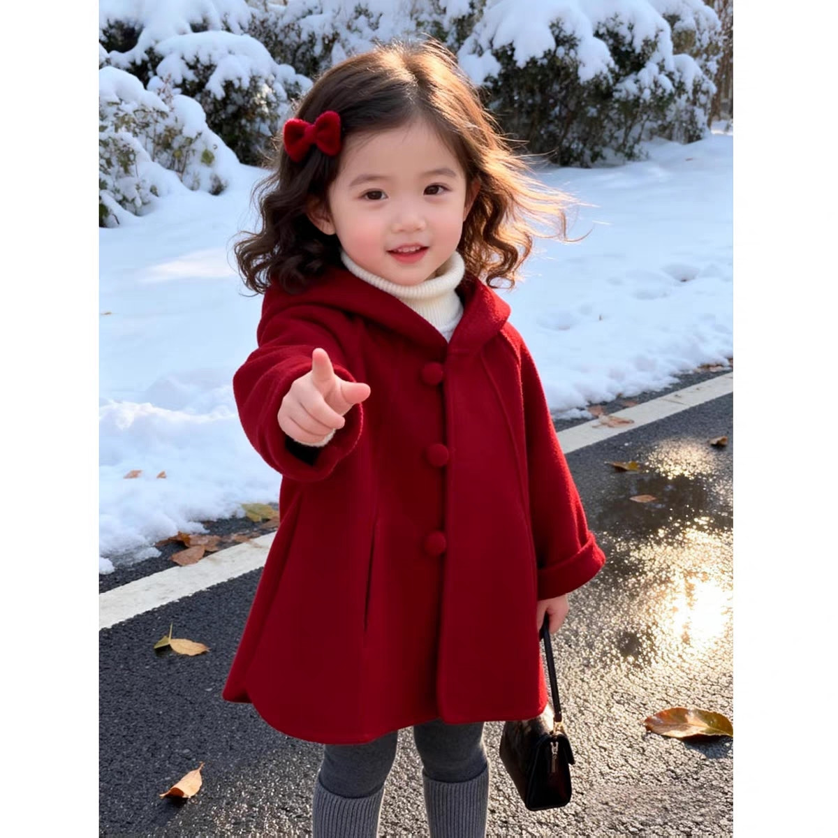 Girls Wool Coat Autumn Winter  - огляд і ціна Winter Clothing Baby Girl