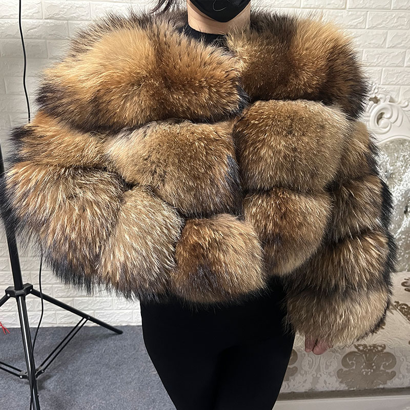 Plus Size Tops Brown Fur Maoma - огляд і ціна Winter Clothing Equipment