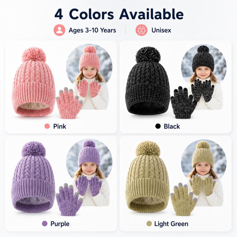 Kids Winter Knit Hat Touchscre - огляд і ціна Knit Glove Touch Screen