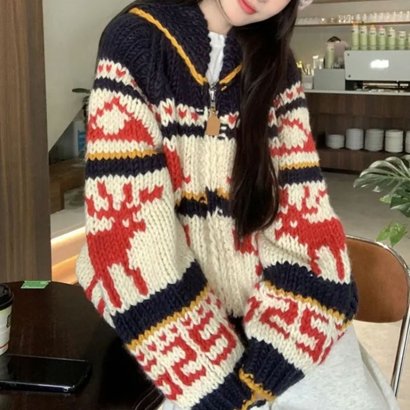 Christmas Vintage Elk Knitted  - огляд і ціна Winter Clothing Colors