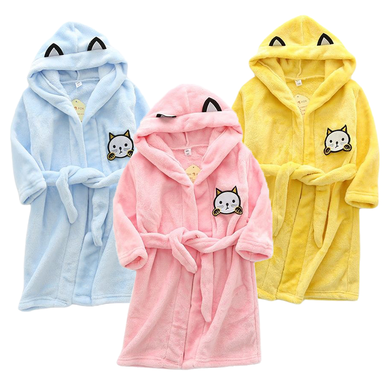 Kids Cartoon Cat Robes New Win - огляд і ціна Winter Clothing Baby Girl