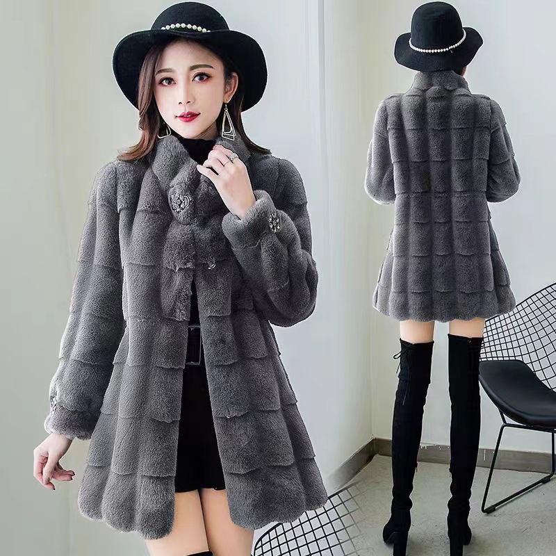 2026 Women Faux Fur Coats Mid  - огляд і ціна Winter Clothing Work