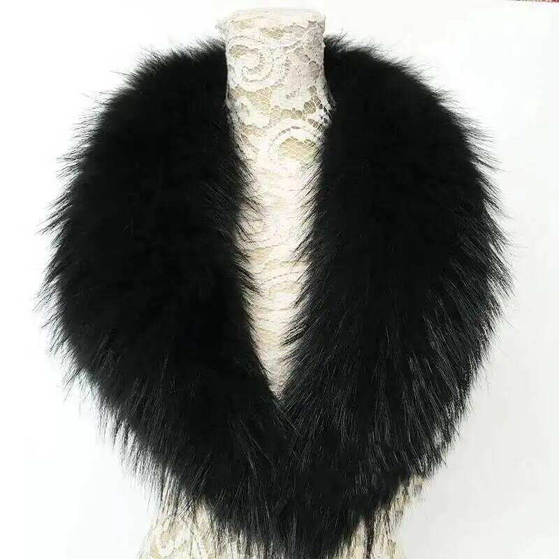 Natural Raccoon Fur Collar Rea - огляд і ціна Winter Clothing For Sale