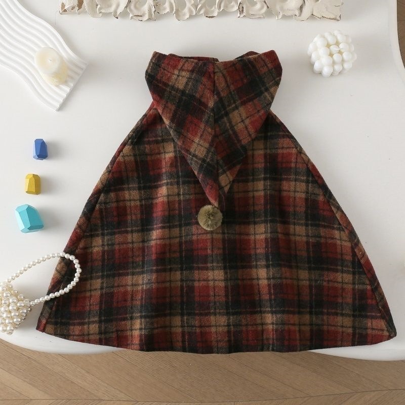 Girls Plaid Cape Children's Co - огляд і ціна Winter Clothing Baby Girl