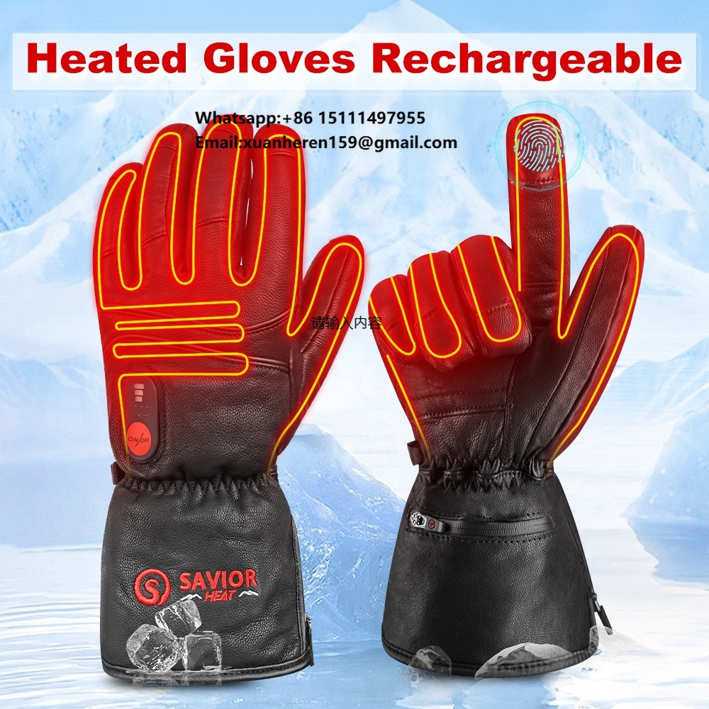 Heated Leather Gloves Men Wome - огляд і ціна Heated Gloves Electric