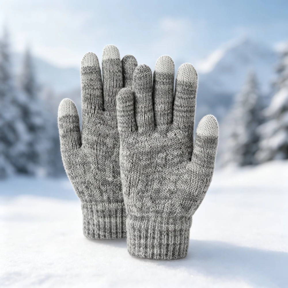 2Pcs/Set Fashion Winter Childr - огляд і ціна Knit Glove Touch Screen