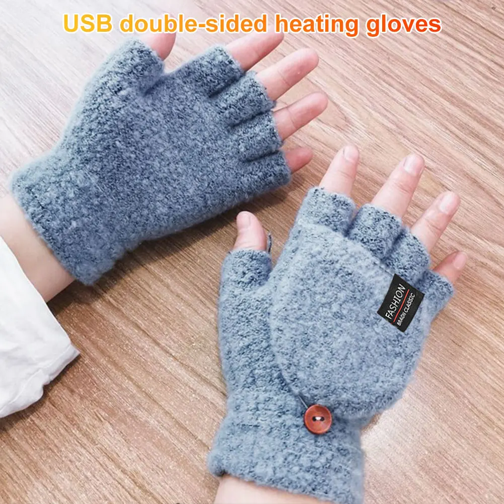 USB Electric Heated Gloves Win - огляд і ціна Knit Glove Touch Screen