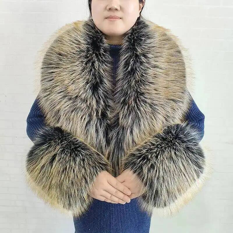 Large Women Faux Fox Fur Scarf - огляд і ціна Winter Clothing For Sale