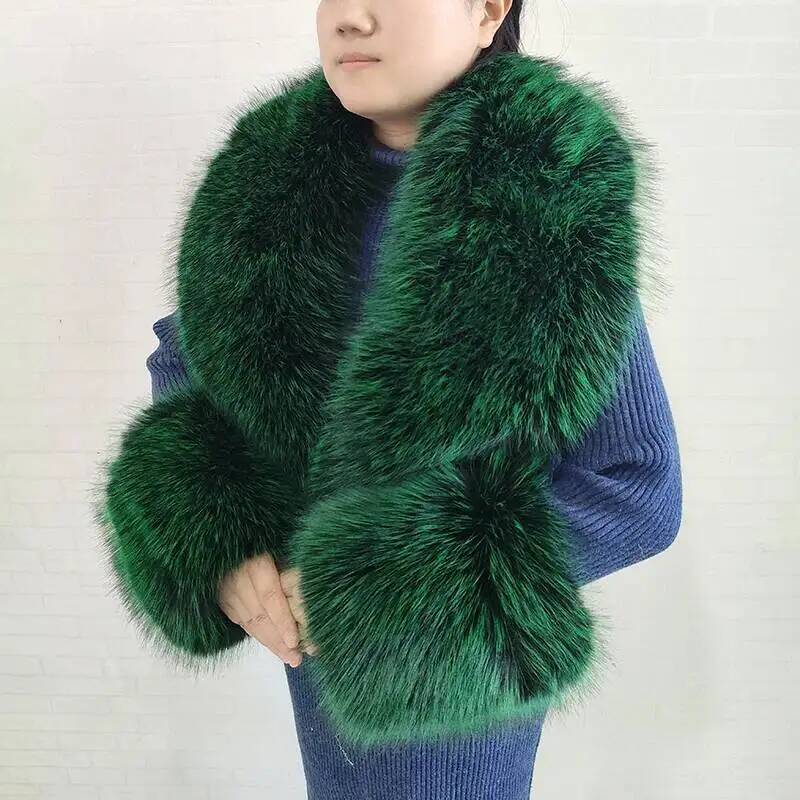 Large Women Faux Fox Fur Scarf - огляд і ціна Winter Clothing For Sale