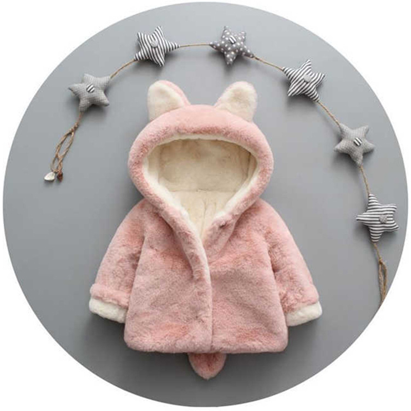 1 2 3 4 Years Plush Baby Jacke - огляд і ціна Winter Clothing Baby Girl