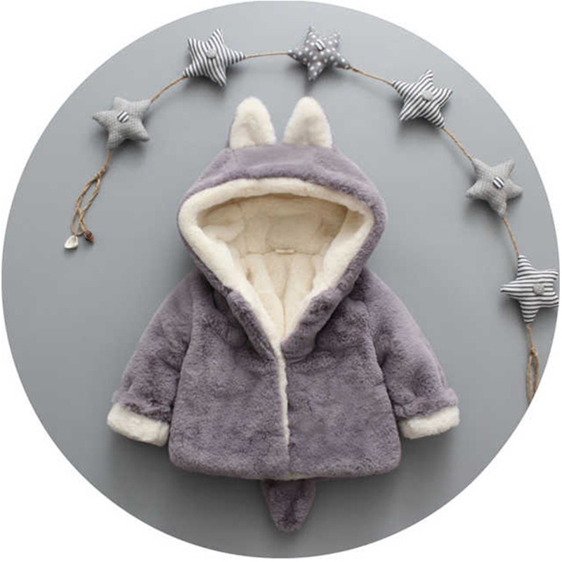 1 2 3 4 Years Plush Baby Jacke - огляд і ціна Winter Clothing Baby Girl