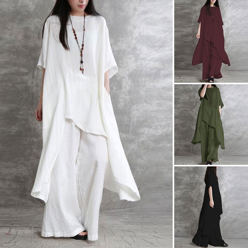 Women's Cotton Linen 2-piece S - огляд і ціна Winter Clothing Girls