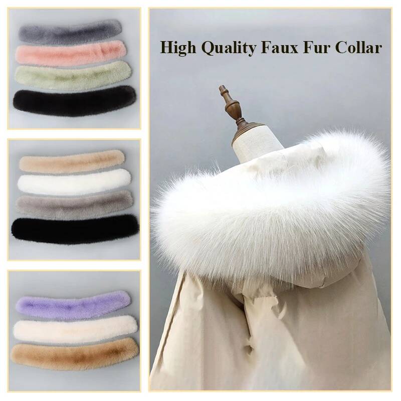 Winter Coat Fur Collar Faux Fu - огляд і ціна Winter Clothing For Sale