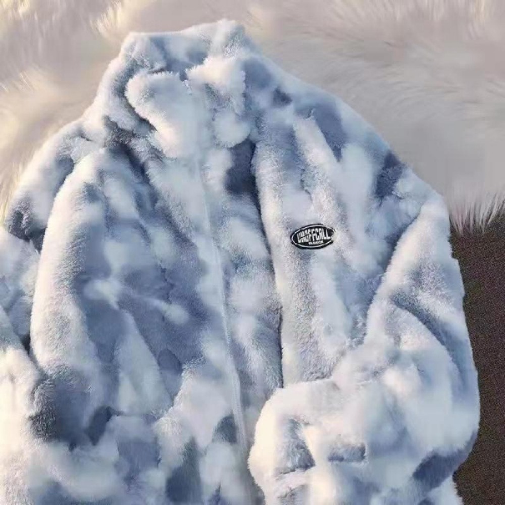 New Women's Tie Dye Lamb Fleec - огляд і ціна Winter Clothing H&M