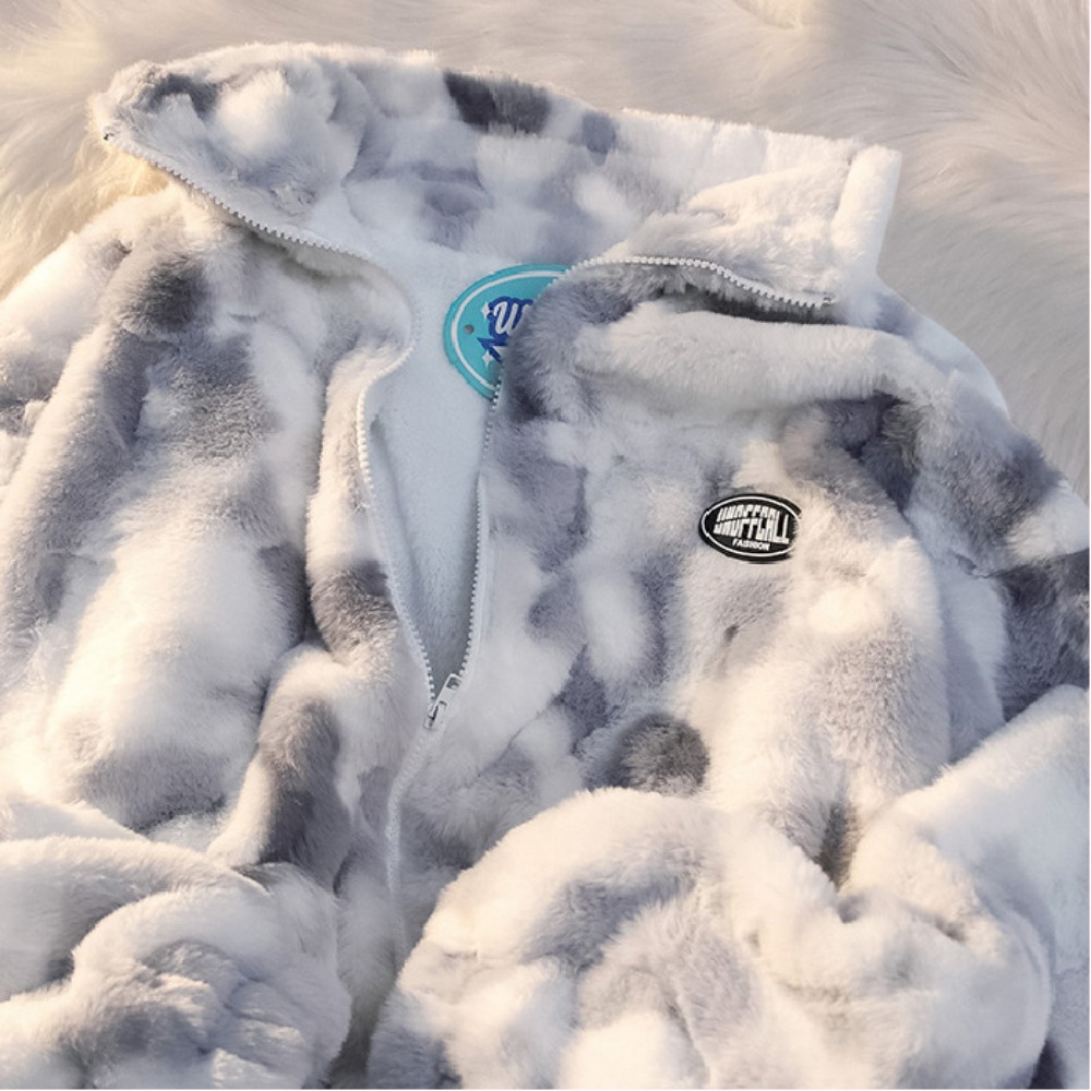 New Women's Tie Dye Lamb Fleec - огляд і ціна Winter Clothing H&M