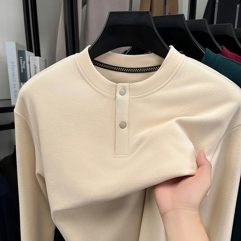 Mens Loose Fit Henley Pullover - огляд і ціна Winter Cloth