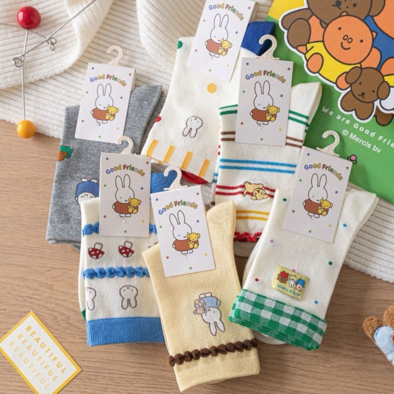 Kawaii Miffy Socks Cute Cartoo - огляд і ціна Winter Clothing Girls