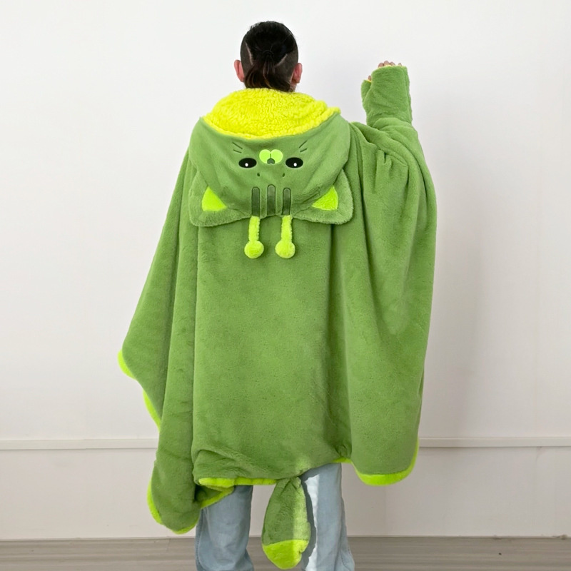 Cartoon Cute Alien Cat Hooded  - огляд і ціна Winter Clothing Girls