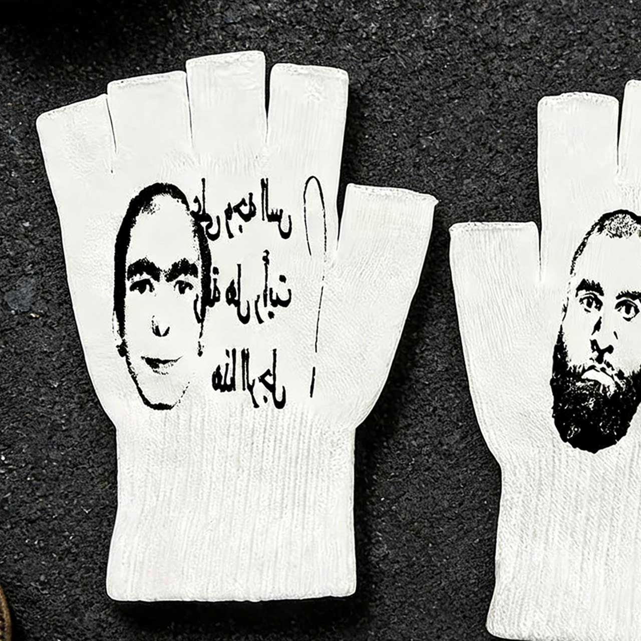 Y2K Retro Printed Fingerless G - огляд і ціна Knit Glove Touch Screen