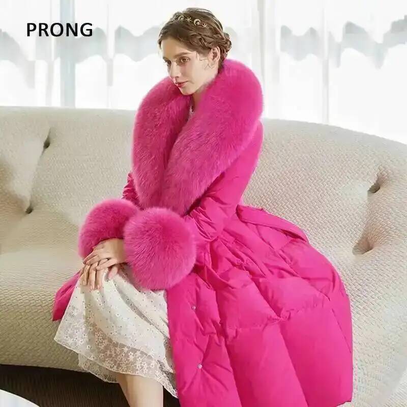 100% Real Fox Fur Collar Winte - огляд і ціна Winter Clothing For Sale