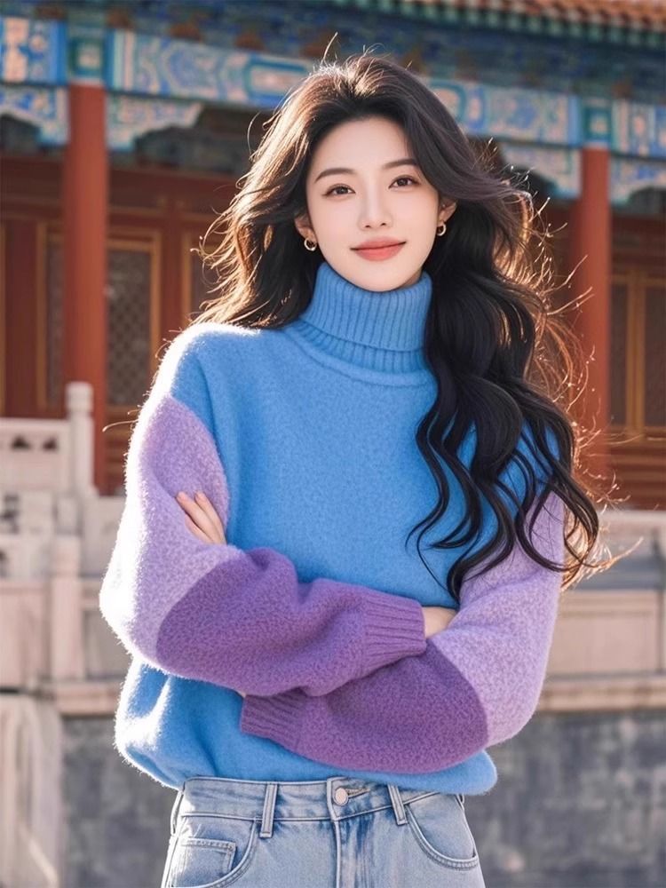 Stylish Contrasting Colors Spl - огляд і ціна Winter Clothing Colors