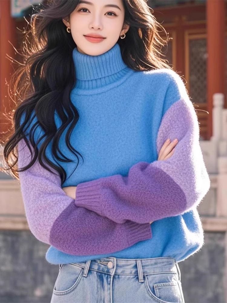 Stylish Contrasting Colors Spl - огляд і ціна Winter Clothing Colors