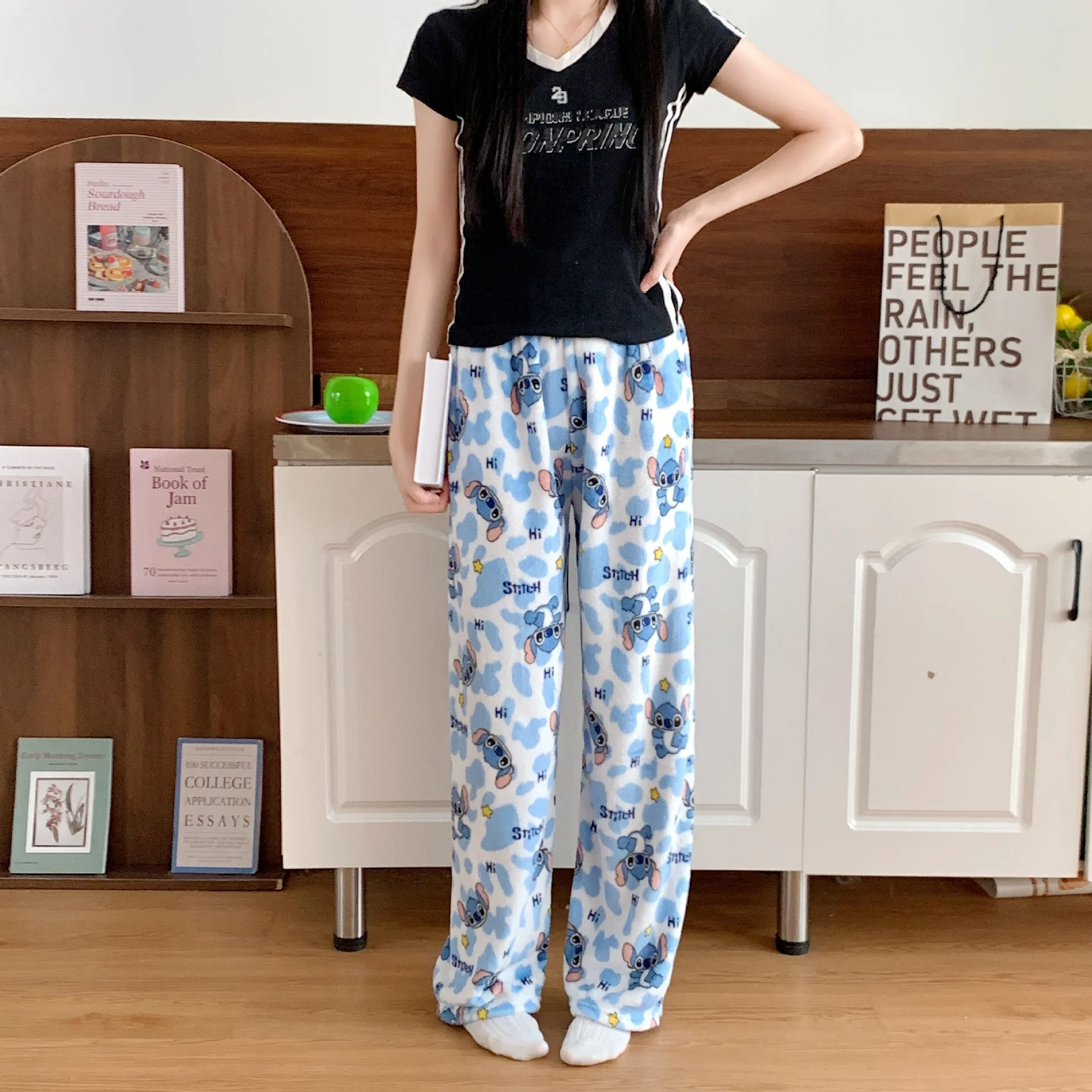 Cartoon Stitch Flannel Pajamas - огляд і ціна Winter Clothing Equipment